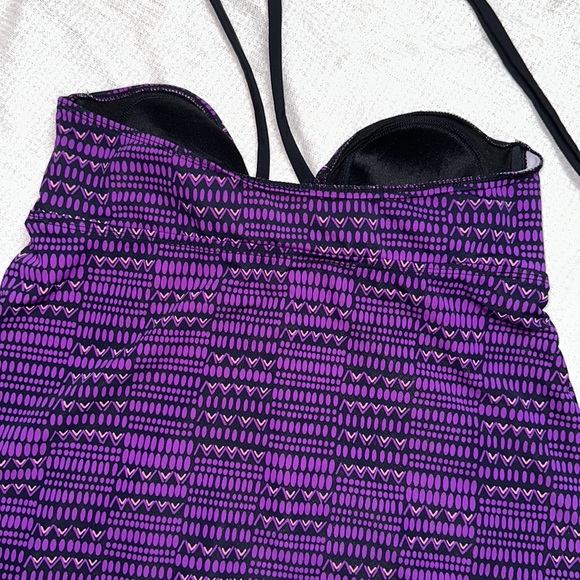 Liz Lange maternity for target purple medium tankini top. - Picture 6 of 8